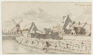 Utsikt over Grave, Nord-Brabant