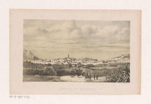 Utsikt over Tetouan i Marokko Tetouan i Marokko (tittel på objekt) av Barend Leonardus Hendriks