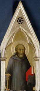 Saint, ca. 1340 (tempera på poppeltre) av Barna da Siena
