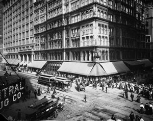 Marshall Field & Company, Chicago, Illinois, USA, ca. 1905 (s/hvitt-bilde)