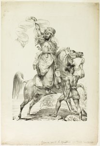 Montert Mameluke-høvding ber om hjelp av Baron Antoine Jean Gros