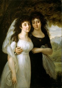 Portrett av Maistre-søstrene av Baron Antoine Jean Gros