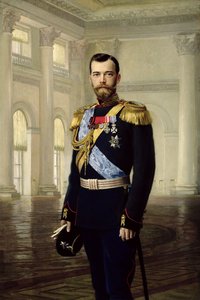 Portrett av keiser Nicholas II av Baron Ernest Friedrich von Liphart