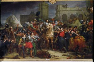 Henri IVs (1553-1610) inntog i Paris, 22. mars 1594 av Baron François Pascal Simon Gérard