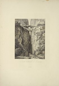 Natural Bridges of Icononzo, illustrasjon fra "Views of the Cordilleras and Monuments of the Native Peoples of America" ​​av Alexander von Humboldt og Aime Bonpland, 1813 av Baron Friedrich Alexander von Humboldt