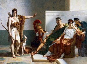 Hippolytus avviser Phaedras anklager, Phaedra og Hippolytus