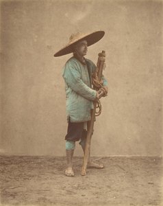 [Kinesisk mann med hatt], 1870-tallet.