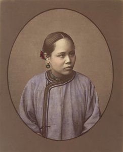 Jente fra Shanghai, 1870-tallet. av Baron Raimund von Stillfried