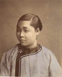 Jente fra Shanghai, 1870-tallet. av Baron Raimund von Stillfried