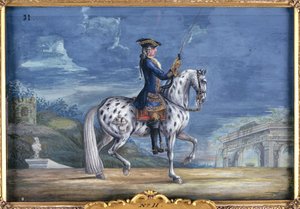 Nr. 11 En appaloosa-hest fra den spanske rideskolen, fra den keiserlige stud i Böhmen (wc på papir)