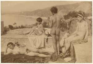 [Sicilianske gutter] av Baron Wilhelm von Gloeden