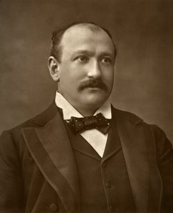 Den britiske skuespilleren Augustus Harris i Human Nature, 1886