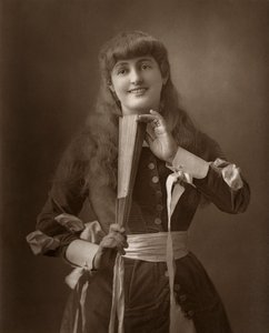 Den britiske skuespilleren Alice Atherton i Oliver Grumble, 1886