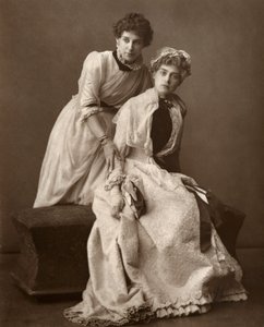 De britiske skuespillerinnene Eweretta Lawrence og Grace Otway i On Change, 1886