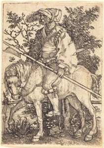 Halberdier til hest av Barthel Beham