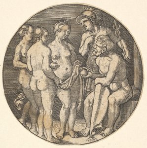 Judgment of Paris kopi, 1500-tallet av Barthel Beham