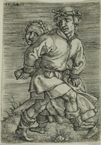 Bondepar danser av Barthel Beham