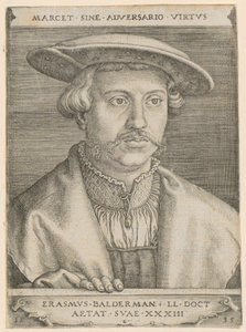 Portrett av doktor Erasmus Baldermann av Barthel Beham
