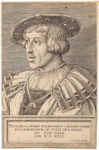 Portrett av keiser Ferdinand I 1503-1564, 1531. av Barthel Beham