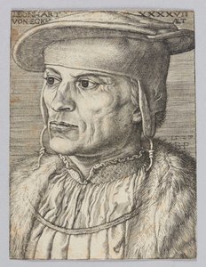 Portrett av Leonard Van Eckh av Barthel Beham