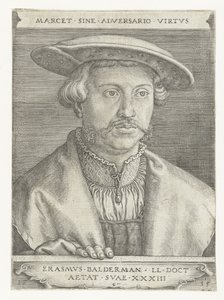 Portrett av Erasmus Balderman av Barthel Beham