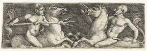To kjempende tritoner av Barthel Beham
