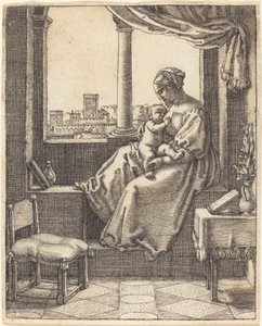 Jomfru ved vinduet av Barthel Beham