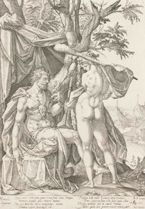 Hercules og Omphale, 1590 av Bartholomaeus Spranger