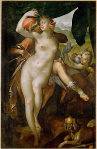 Venus og Adonis, ca. 1595 (maleri på lerret)