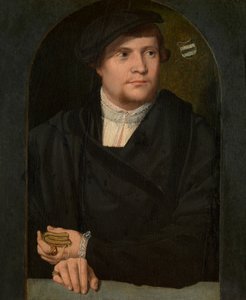 Portrett av en mann (olje på panel)