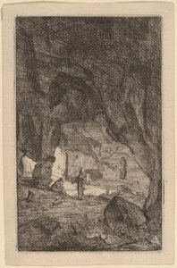 Grotte med brødre av Bartholomeus Breenbergh