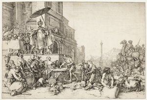 Joseph distribuerer korn til Egypt av Bartholomeus Breenbergh