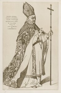 Philippe Rovenius, erkebiskop av Philipopoli, apostolisk vikar, til de forente provinsene i Holland, 1648-55. Etter et maleri av B Breenbergh