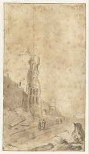 Porta San Paolo te Roma av Bartholomeus Breenbergh