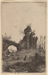 Ruinene av Colosseum av Bartholomeus Breenbergh