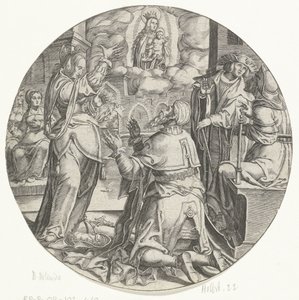 Maria med barnet viser seg for keiser Augustus