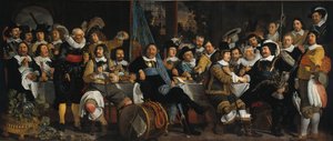 Feiringen av freden i Münster, 18. juni 1648, i hovedkvarteret til crossbowmens civi