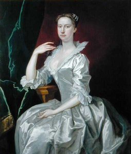 Portrett av fru Elizabeth Ingram (olje på lerret)