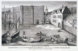 Custom House, London, c1815 av Bartholomew Howlett