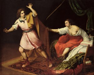Josef og Potifars kone av Bartolomé Esteban Murillo