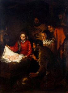 Hyrdenes tilbedelse, c1650. av Bartolomé Esteban Murillo