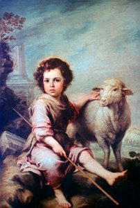 Den gode hyrde, c1650 av Bartolomé Esteban Murillo