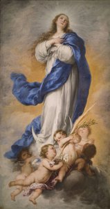 Jomfruens ubesmittede unnfangelse, 1670-tallet. av Bartolomé Esteban Murillo