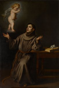 Visjonen til St Anthony av Padua, 1652. av Bartolomé Esteban Murillo