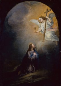 Kristus i olivenhagen (olje på lerret) av Bartolomé Esteban Murillo