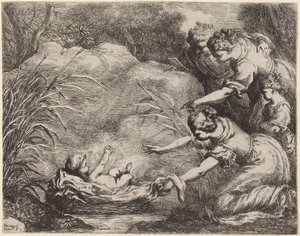Funnet av Moses av Bartolomeo Biscaino