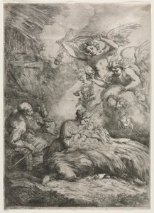 Fødselen. av Bartolomeo Biscaino