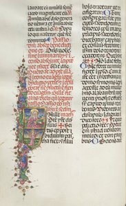 Missale: Fol. 116: Saint Matthew with Angel, 1469.