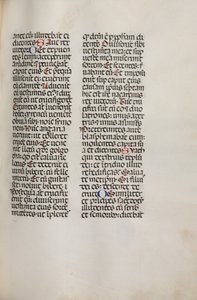 Missale: Fol. 121: inneholder musikk for Hely Hely Lama etc. innenfor St. Mattion Passion, 1469.