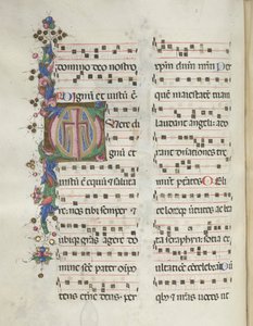 Missale: Fol. 184v: Kors, løvverk, 1469 av Bartolomeo Caporali